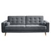 Schlafsofa Mit Bettkasten Und Kissen Fjord, Webstoff - Eichefarben/Anthrazit, MODERN, Holzwerkstoff/Textil (222/86/90cm) - MID.YOU