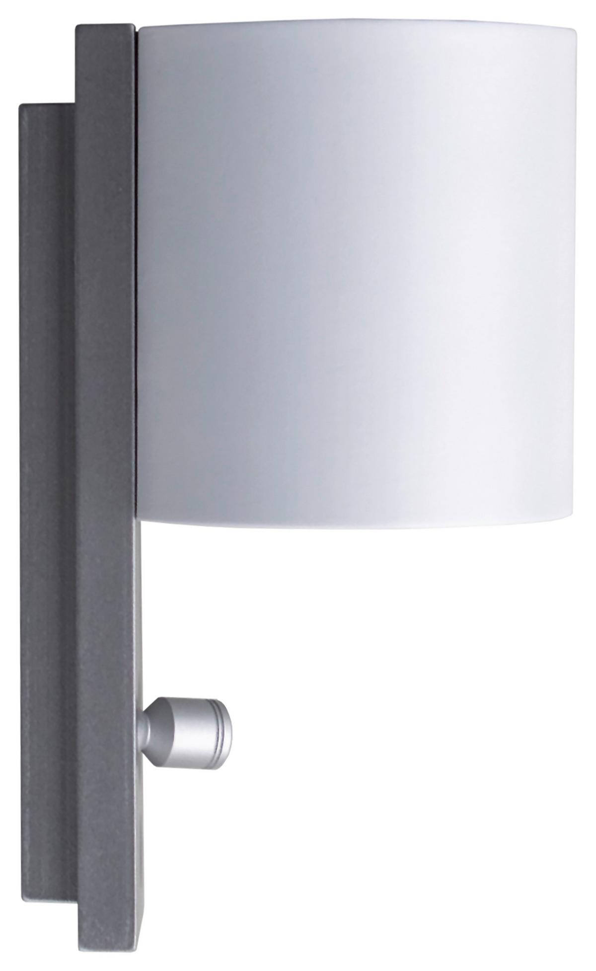 Led-wandleuchte Kinkiet Rund Modern - Alufarben/Weiß, MODERN, Kunststoff (8/15/9,5cm)