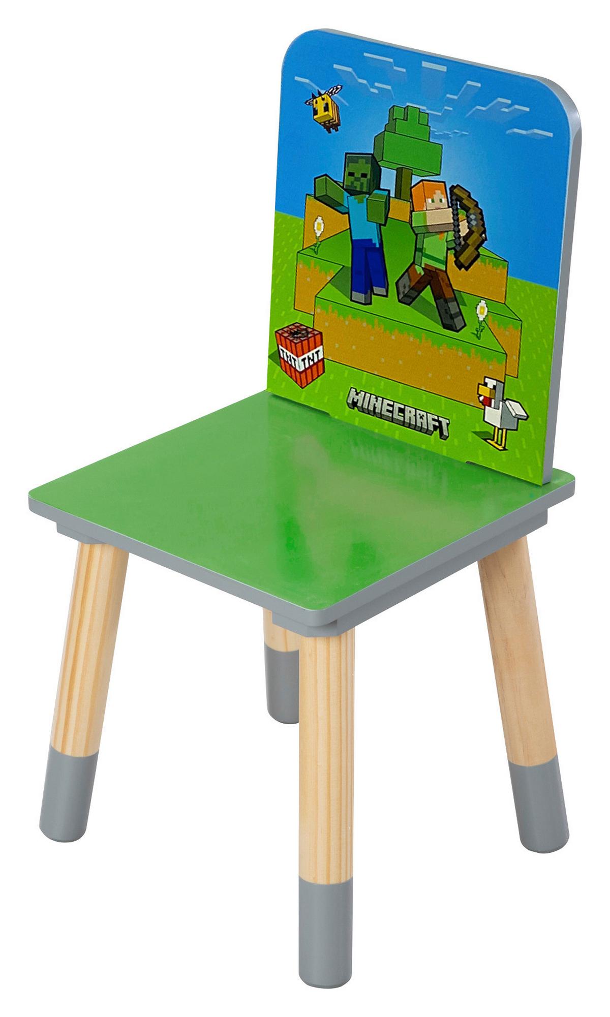 Kindersitzgruppe Minecraft - Multicolor, MODERN, Holz/Holzwerkstoff (60/50/49cm) - Minecraft