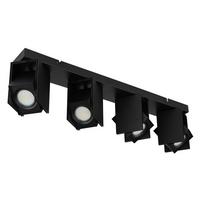 Strahler 57650-4 - Schwarz, Design, Metall (61,2/8,4/15,7cm) - Globo