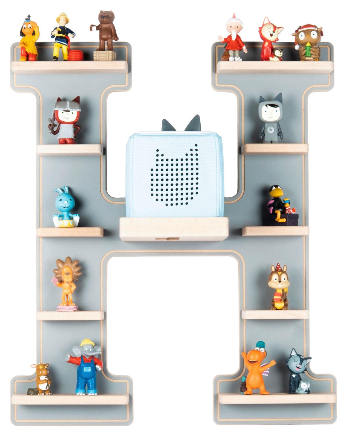 Kinderregal Boarti Grau B: 46 cm - Grau, MODERN, Holzwerkstoff (46/54/19cm) - MID.YOU