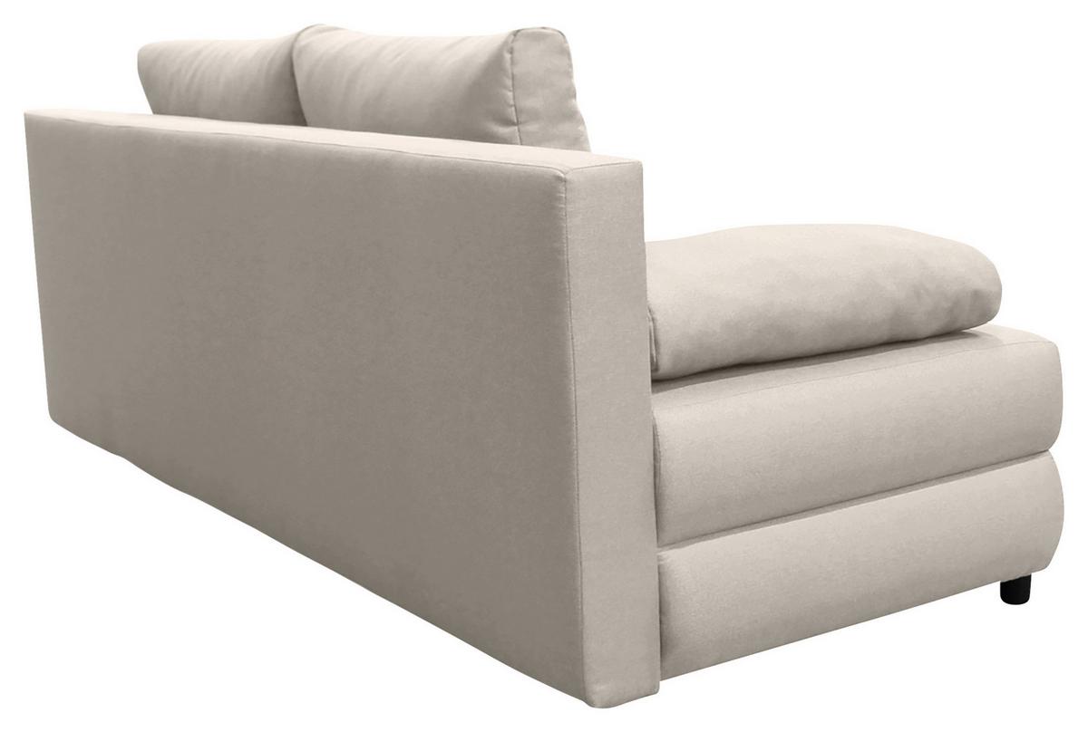 Schlafsofa Mela Beige B: 200 cm - Beige/Schwarz, Design, Textil (200/88/87cm) - P & B