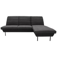 Ecksofa Looks Ix - Anthrazit/Schwarz, Design, Textil (214/168cm) - LOOKS by W.Joop