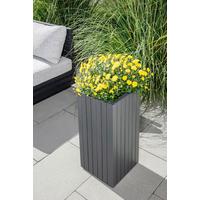 Blumenkasten H: 64 cm, Anthrazit - Anthrazit, Basics, Holz (30/30/64cm) - Prestige Home