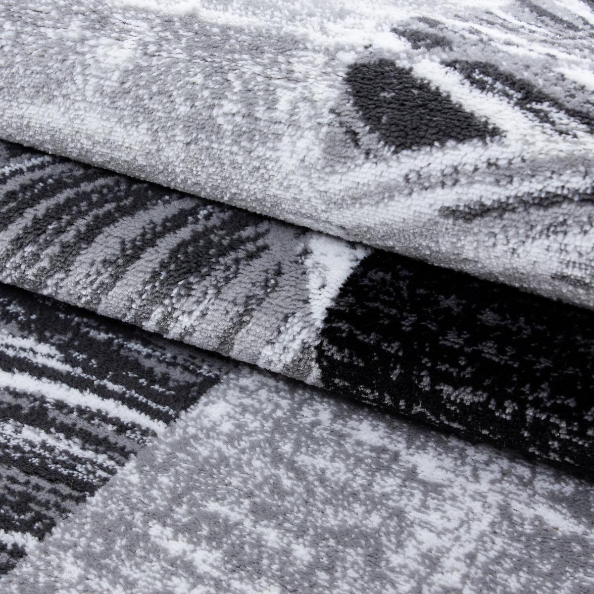Webteppich Schwarz Naturfaser Parma 80x150 cm - Schwarz, KONVENTIONELL, Textil (80/150cm)