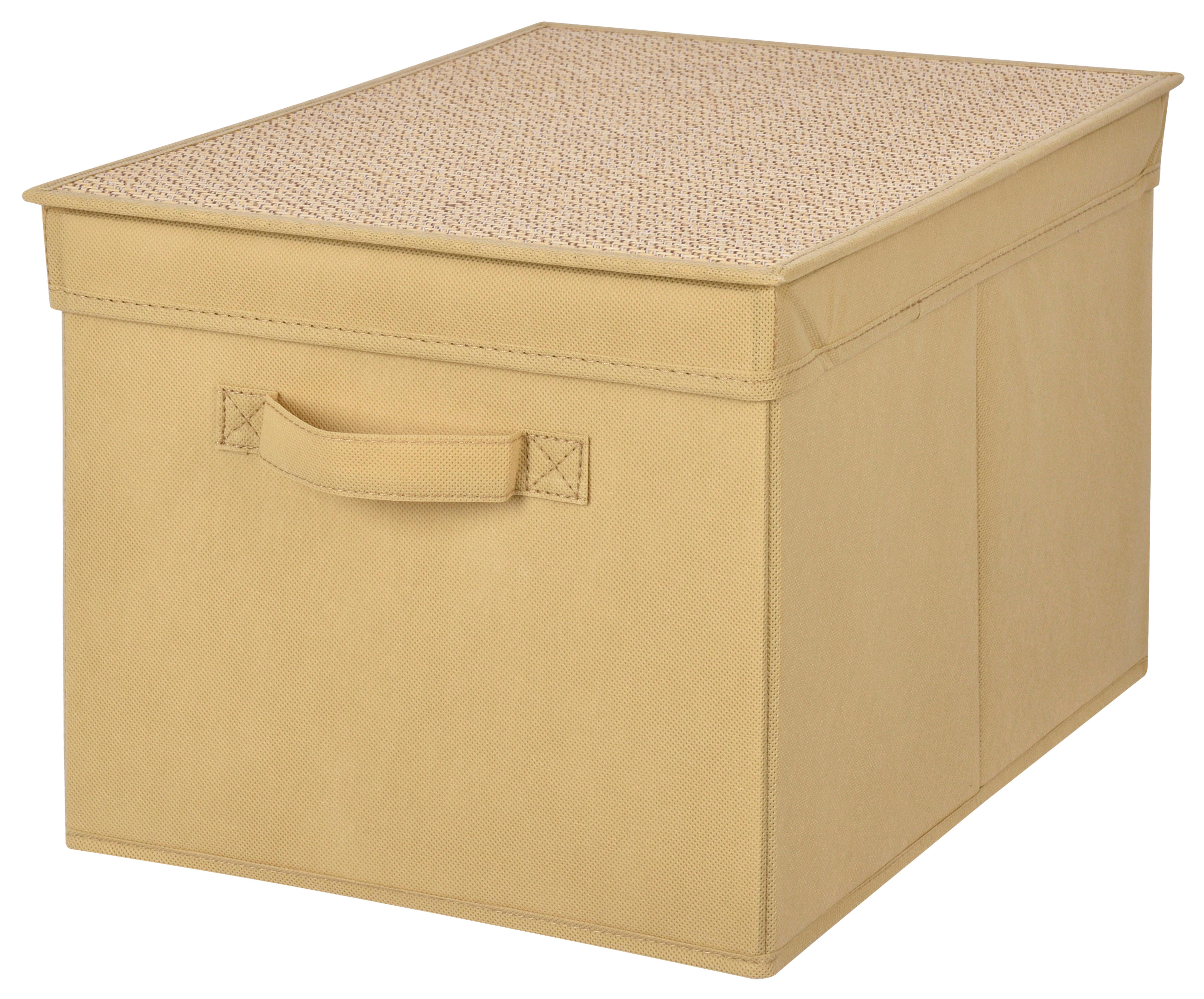 Úložný box SMART - béžová, Konventionell, kartón/textil (30/25/40cm) - Mömax