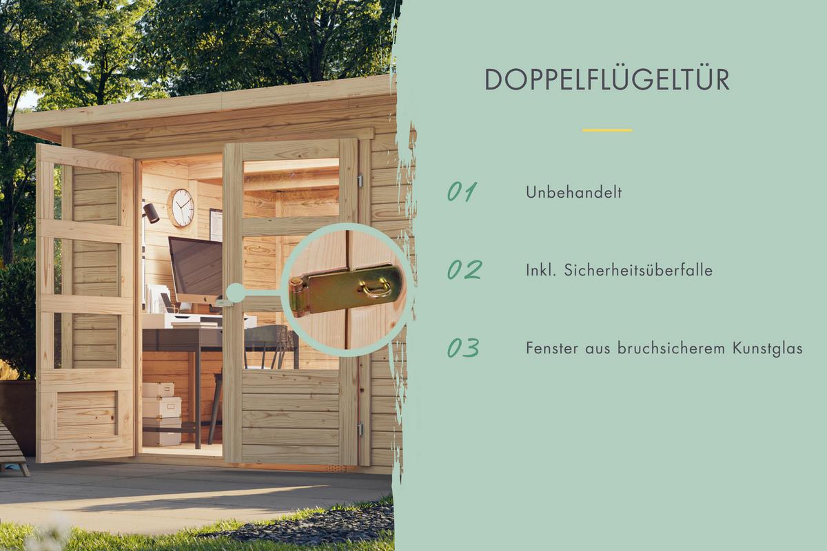 Gartenhaus Bregenz 2 39577 Bregenz 2 - Fichtefarben, Basics, Holz (213/209/211cm)