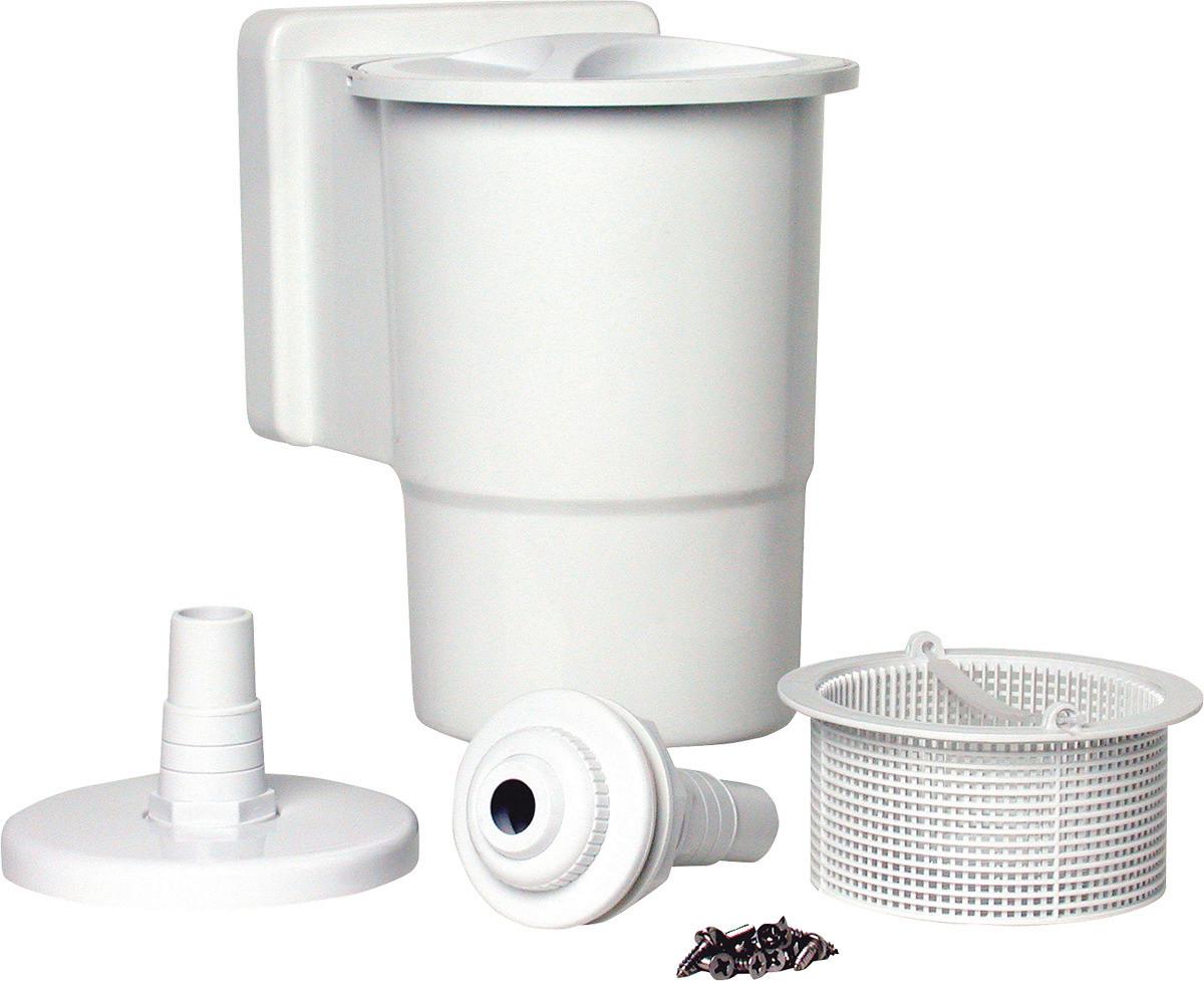 Pool-Set Steely De Luxe Wood 3-teilig, Laufruhige Pumpe - Hellbraun/Hellblau, Basics, Metall (515/390/120cm)