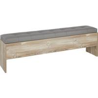 LAVICA S ÚLOŽNÝM PRIESTOROM CHANTON -BASED- - farba borovice/tmavosivá, Lifestyle, kov/kompozitné drevo (185/56/36,8cm) - Based