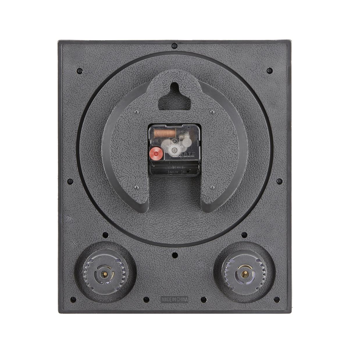 Wanduhr Alexa Weiß/Silber, B/H: 25,3/30,2 cm - Silberfarben/Schwarz, Basics, Glas/Papier (25,3/30,2/4cm) - Ondega