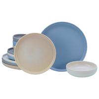 TAFELSERVICE Uno Nordic, Creme, 12-tlg. - Sandfarben/Creme, Basics, Keramik - Creatable