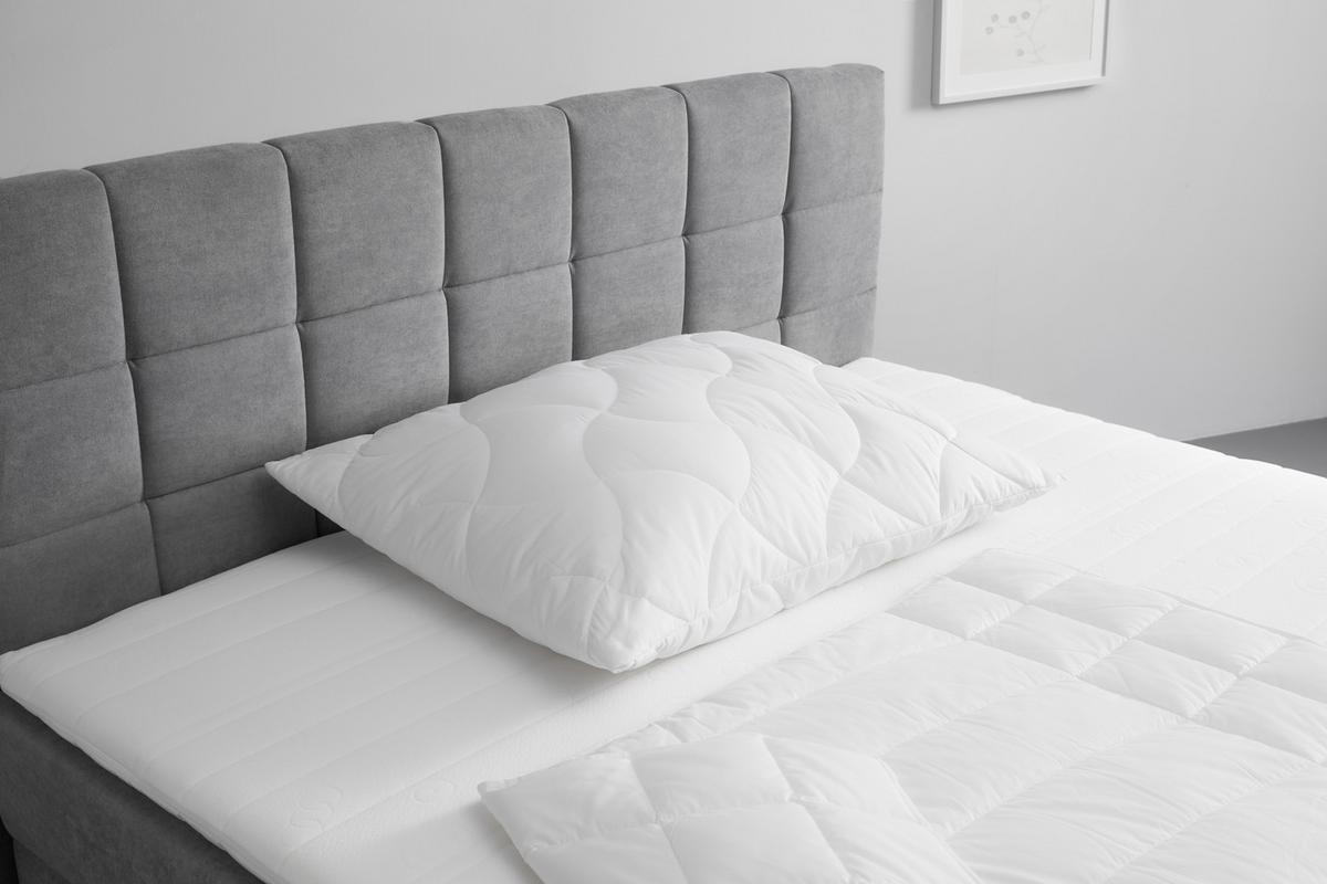 Kopfkissen Klima Active Plus 90x70 cm Mischfüllung - Weiß, KONVENTIONELL, Textil (70/90cm) - FAN