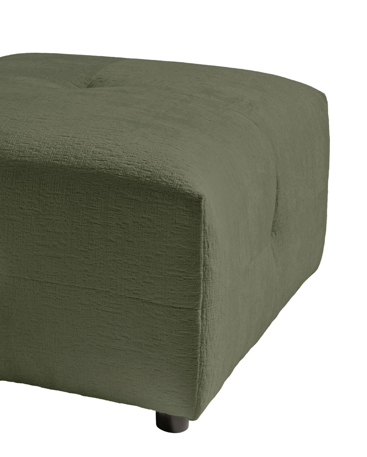 Hocker Velice, Grün B: 72 Cm - Schwarz/Grün, Design, Textil (72/44/72cm) - Livetastic