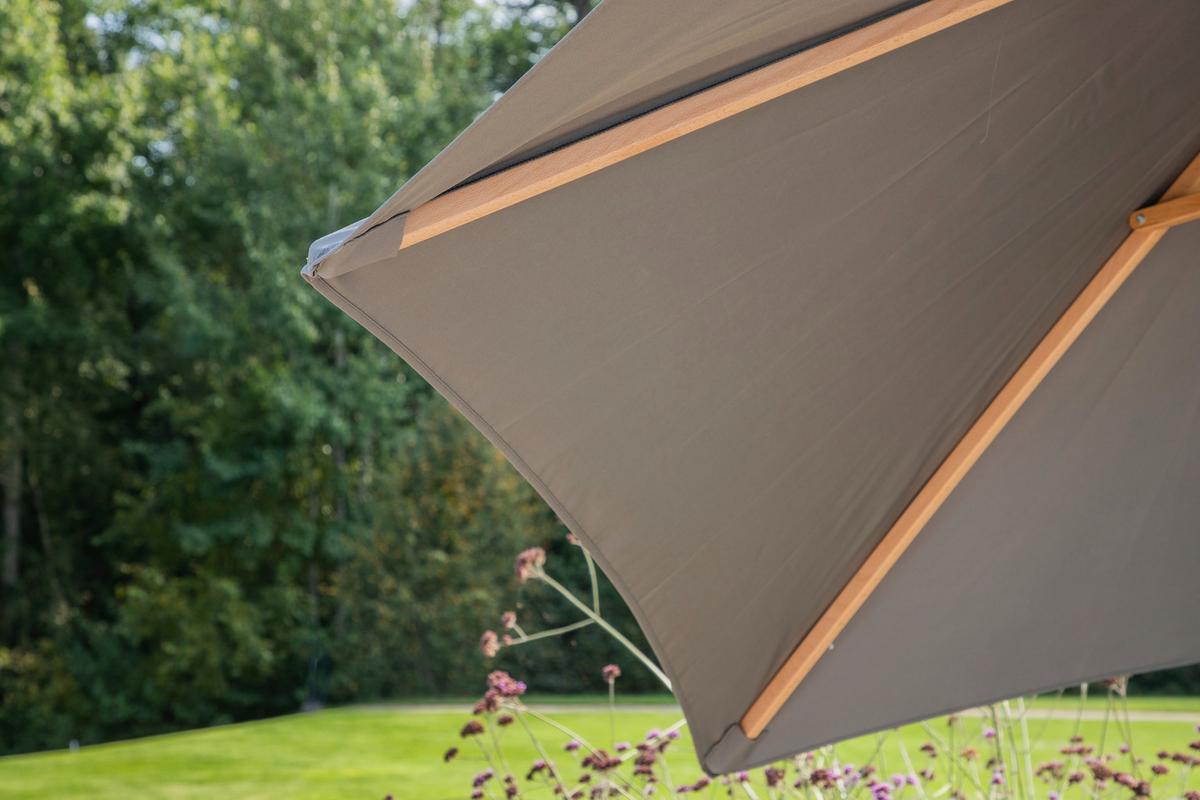 Sonnenschirm Corypho - Grau, KONVENTIONELL (250/232cm) - Gardenson