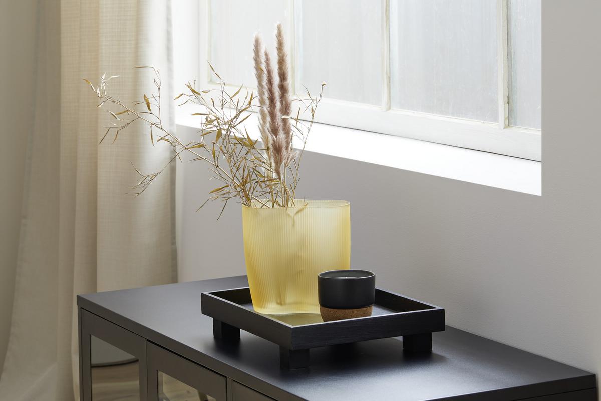 VÁZA SAHARA - jantarové barvy, Moderní, sklo (19/12/20cm) - Modern Living