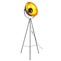 Stehleuchte 45150145 Timo - Goldfarben/Schwarz, Design, Metall (38,5/153cm) - Globo