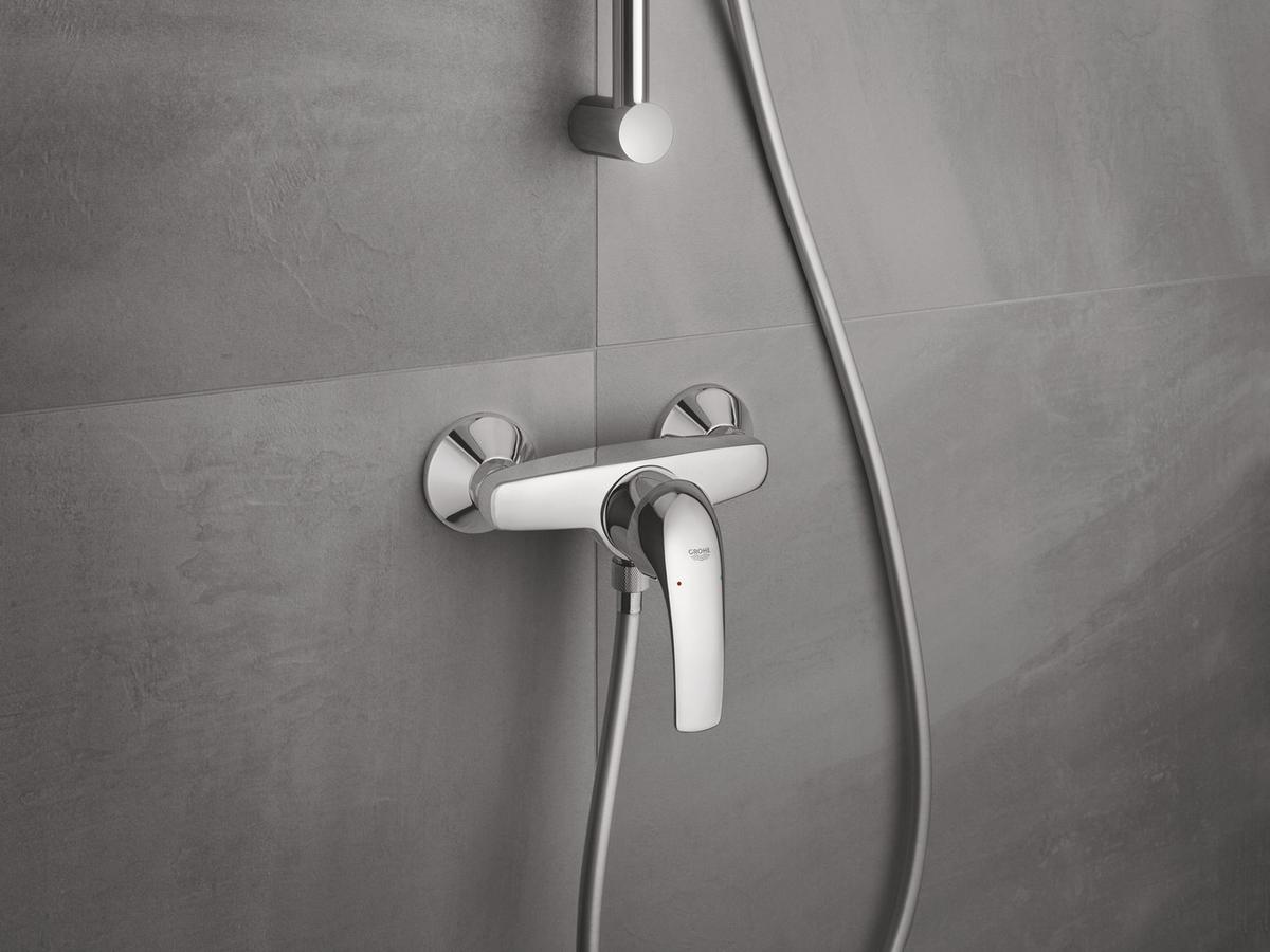 Duscharmaturen Start Curve Ehm H: 15 cm - Chromfarben, KONVENTIONELL, Metall (15cm) - Grohe