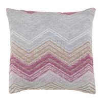 DEKORAČNÝ VANKÚŠ ZICKZACK - biela/bobuľová, Modern, textil (45/45cm) - Mömax