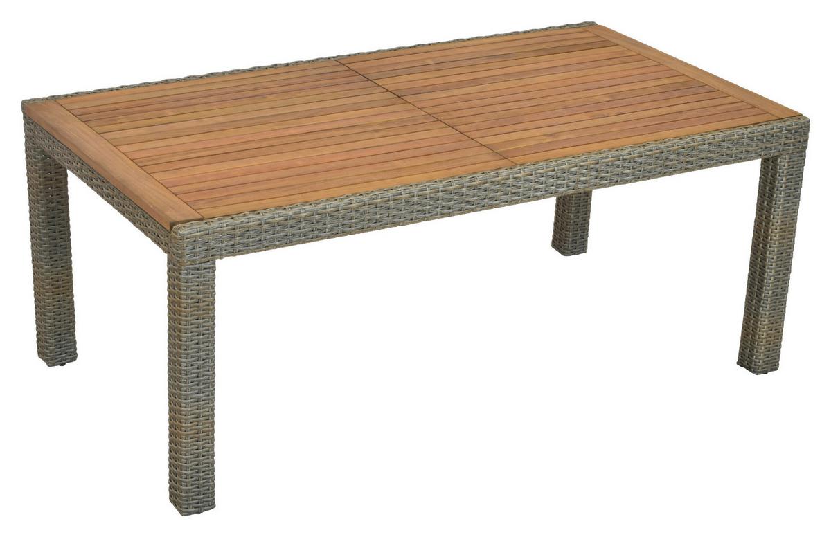 Gartentisch ausziehbar Metall/Kunststoff L 180-240 cm - Beige, MODERN, Holz/Kunststoff (180-240/100/74cm) - Gardenson
