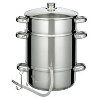 Dampfentsafter Edelstahl - Edelstahlfarben, Basics, Metall (8l) - GSW