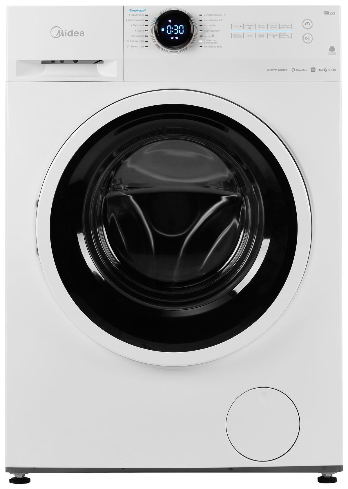 Waschmaschine Mf200w100wb-Wd - Weiß, Basics, Kunststoff/Metall (59,5/85/56,5cm) - Midea