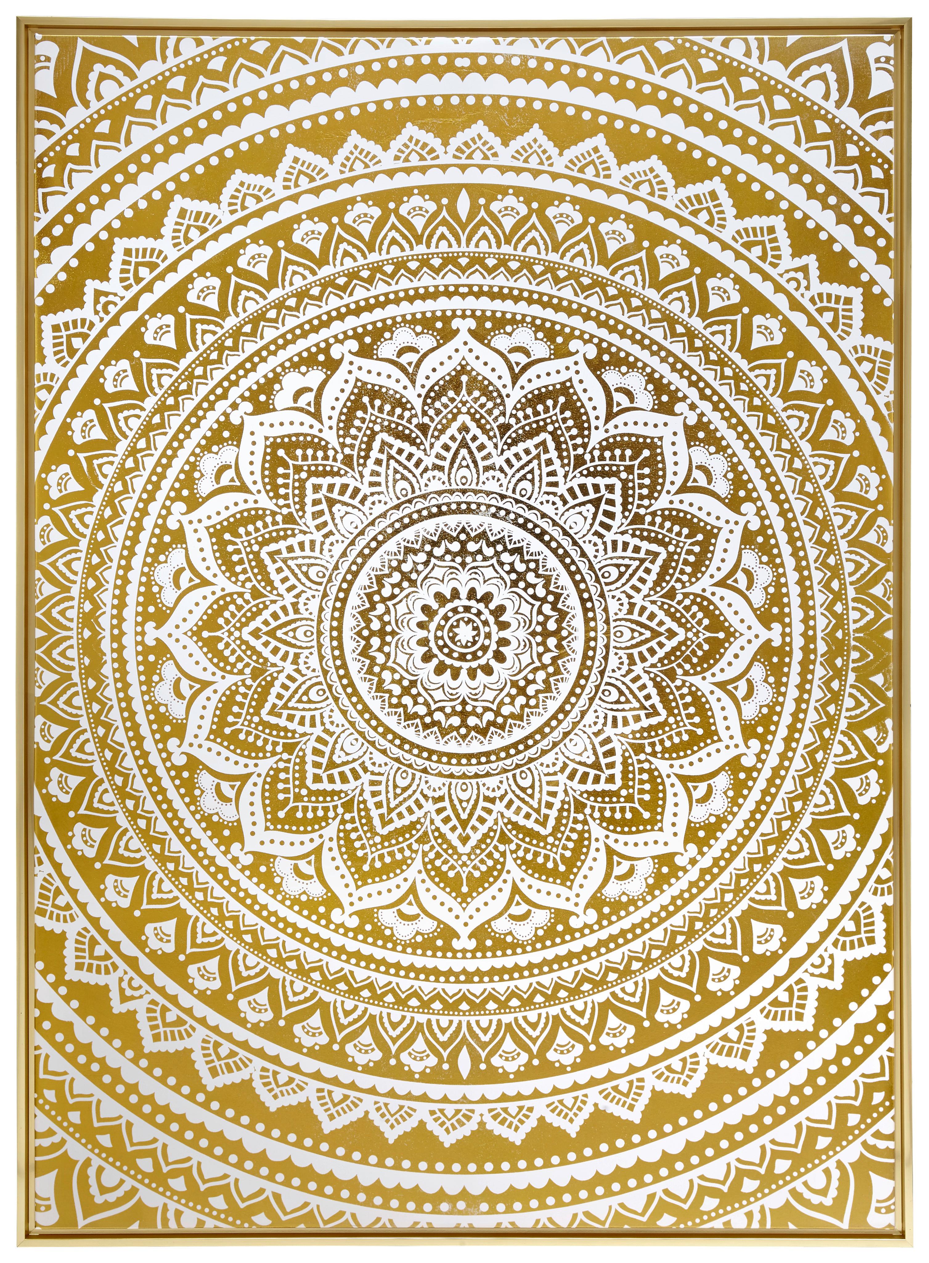 Obraz S Klínovým Rámom Denise, 104/144/4,3cm - zlatá, drevo (104/144/4,3cm) - Modern Living