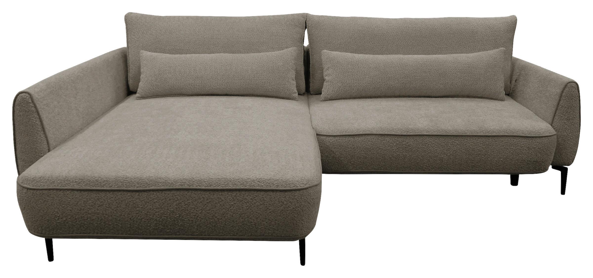 Ecksofa Abriamo Beige 204x273 cm - Beige/Schwarz, Design, Textil (204/273cm) - MID.YOU