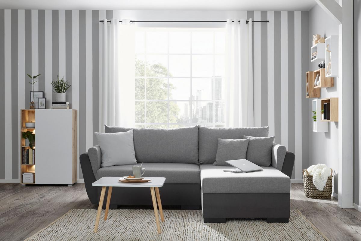 KONFERENČNÝ STOLÍK ANOUK *CENOVÝ TRHÁK* - biela/farba borovice, Modern, drevo/kompozitné drevo (60/60/40cm) - Based
