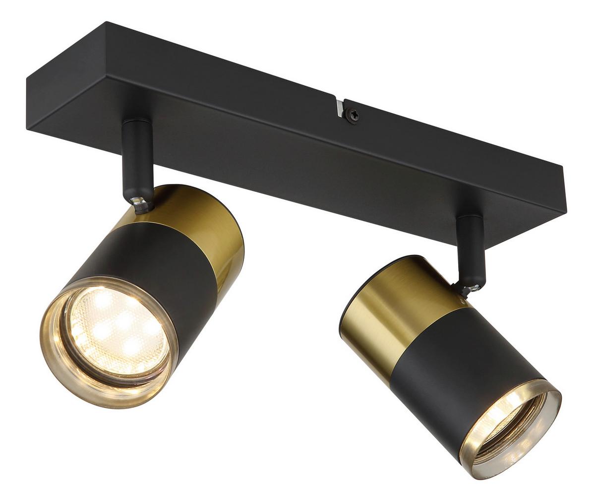 Strahler 57850-2 - Dunkelgrau/Schwarz, Design, Kunststoff/Metall (26/6/12cm) - Globo