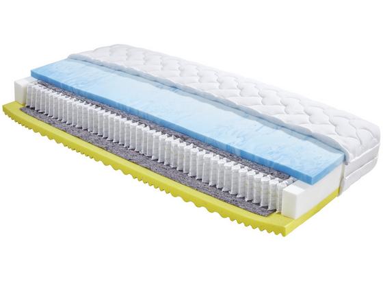 Taschenfederkernmatr. Toppio 140x200cm H2/H3 - Weiß, Textil (140/200cm) - Primatex