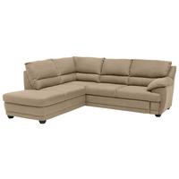 Ecksofa Nebolo Sandfarben 225x245 Cm - Sandfarben, Design, Textil (225/245cm) - Livetastic