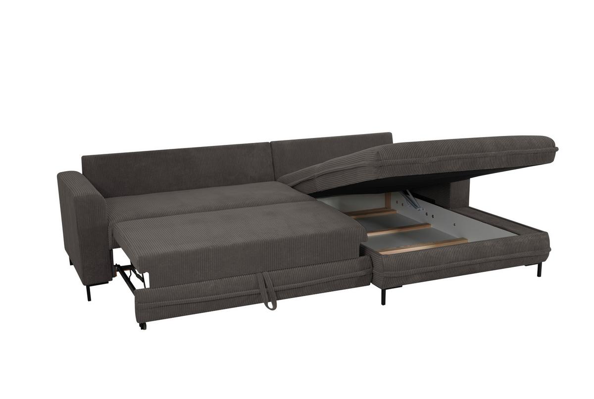 Ecksofa Armilla Taupe S: 272x174 Cm - Taupe/Hellgrau, Design, Textil (272/174cm) - MID.YOU