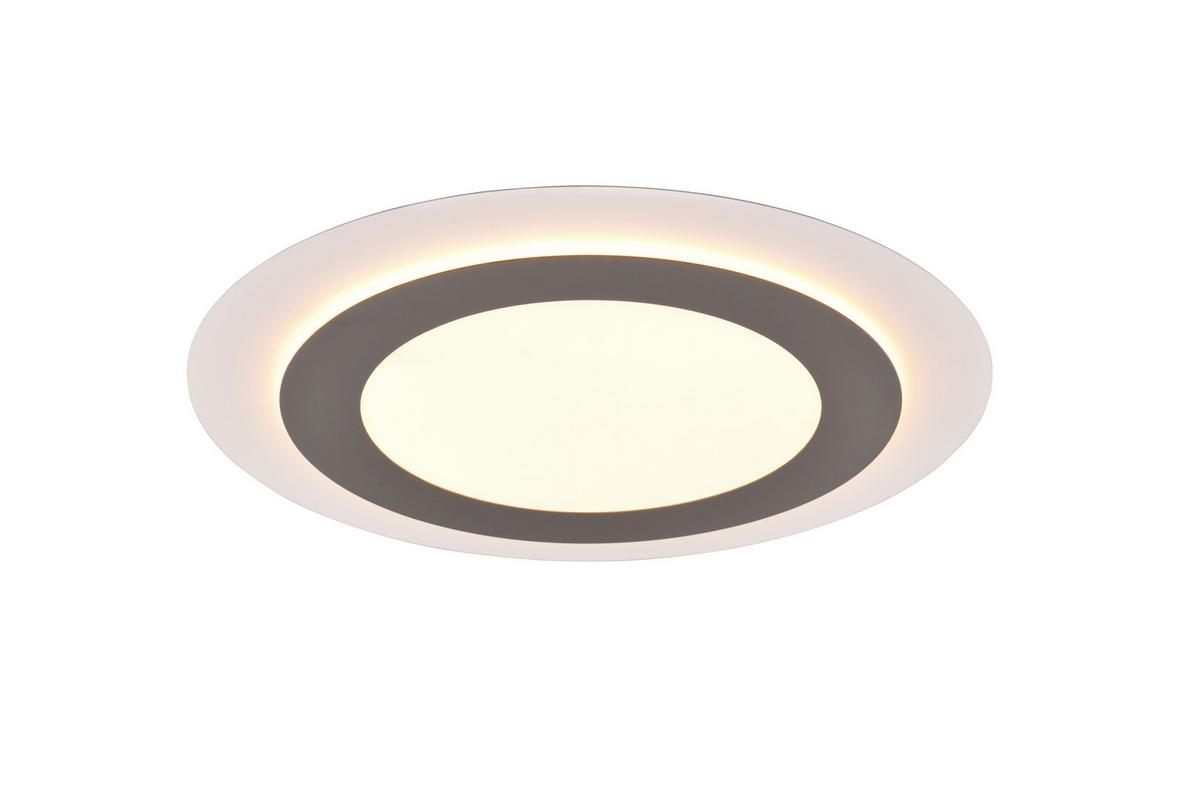 Led-deckenleuchte 641519207 Morgan - Weiß/Nickelfarben, Basics, Metall (45/4,2cm) - Trio Leuchten
