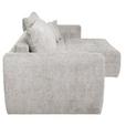 Schlafsofa Bali - Creme/Schwarz, MODERN, Holz/Textil (245/74-90/104cm) - Luca Bessoni