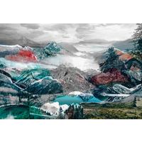 Vliestapete Up And Down - Multicolor, Natur, Papier (368/248cm)
