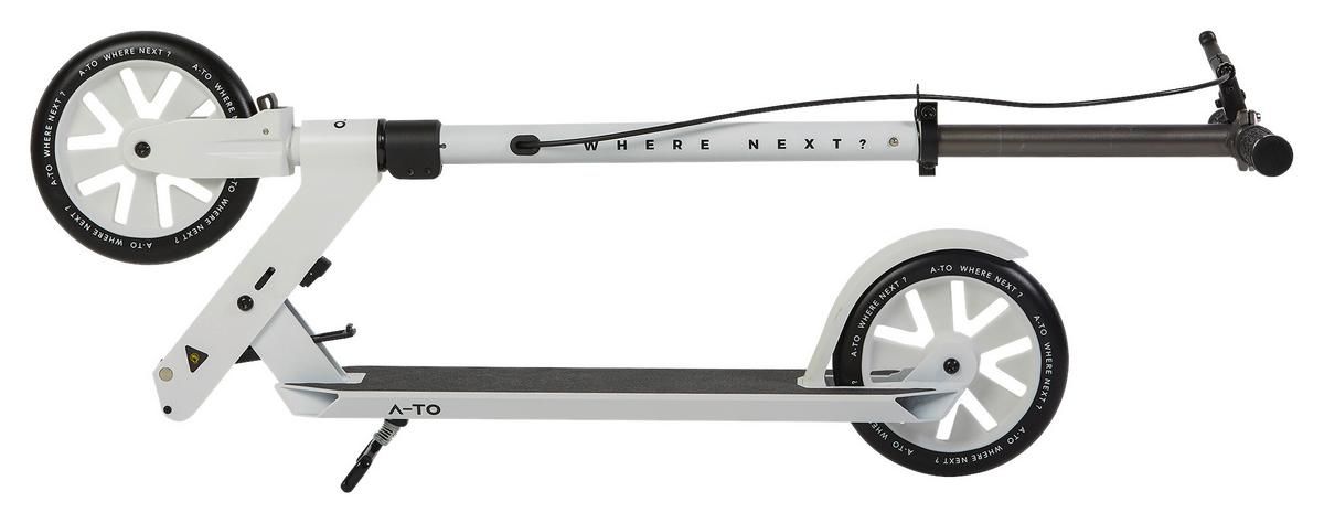 Kickscooter Ultimo Weiß Ø 200 mm - Weiß, KONVENTIONELL, Metall