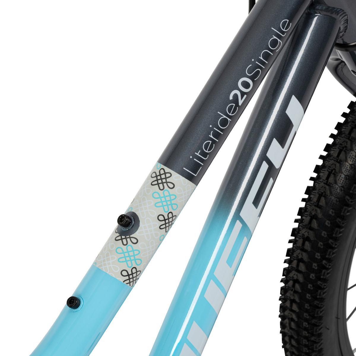 Kinderfahrrad Literide Hellblau, 20 Zoll - Hellblau, Basics, Metall (35/67,5/137,8cm)