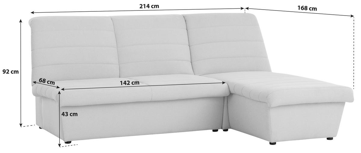 Ecksofa Looks Viii - Schwarz/Dunkelblau, Design, Textil (214/168cm) - LOOKS by W.Joop