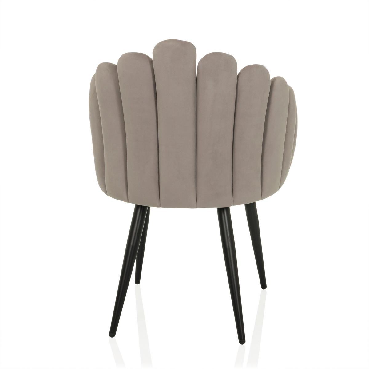 Armlehnstuhl Scallore Grau B: 63 cm - Grau, MODERN, Textil/Metall (63/84/56cm) - MID.YOU