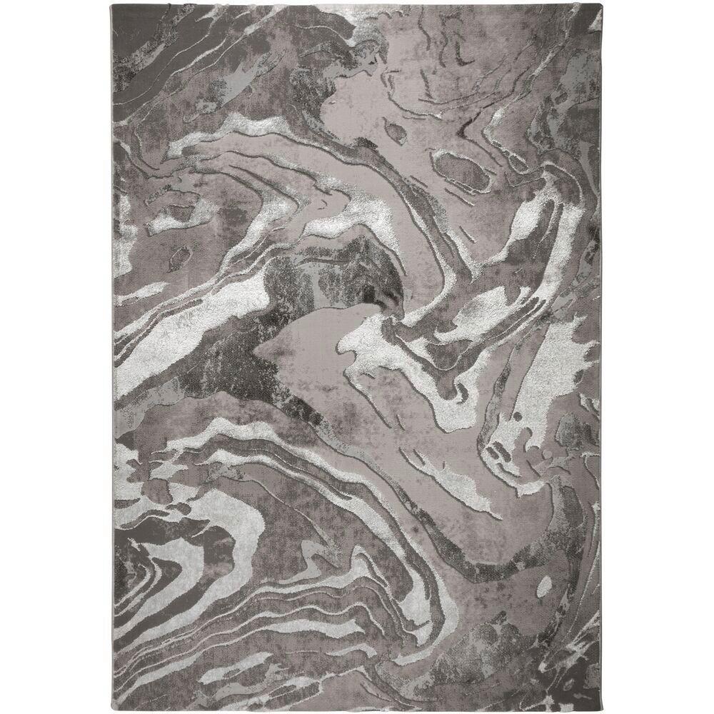 Webteppich 503119369206 - Silberfarben, Basics, Textil (120/170cm)