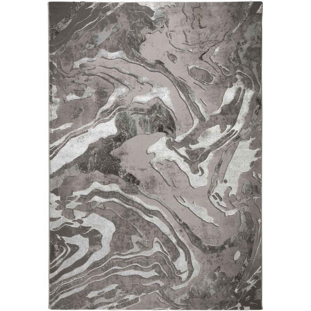 Webteppich 503119369206 - Silberfarben, Basics, Textil (120/170cm)