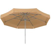 Sonnenschirm Jumbo DM: 300 cm mit Schutzhülle Sandfarben - Sandfarben/Silberfarben, Basics, Textil/Metall (300cm) - Schneider