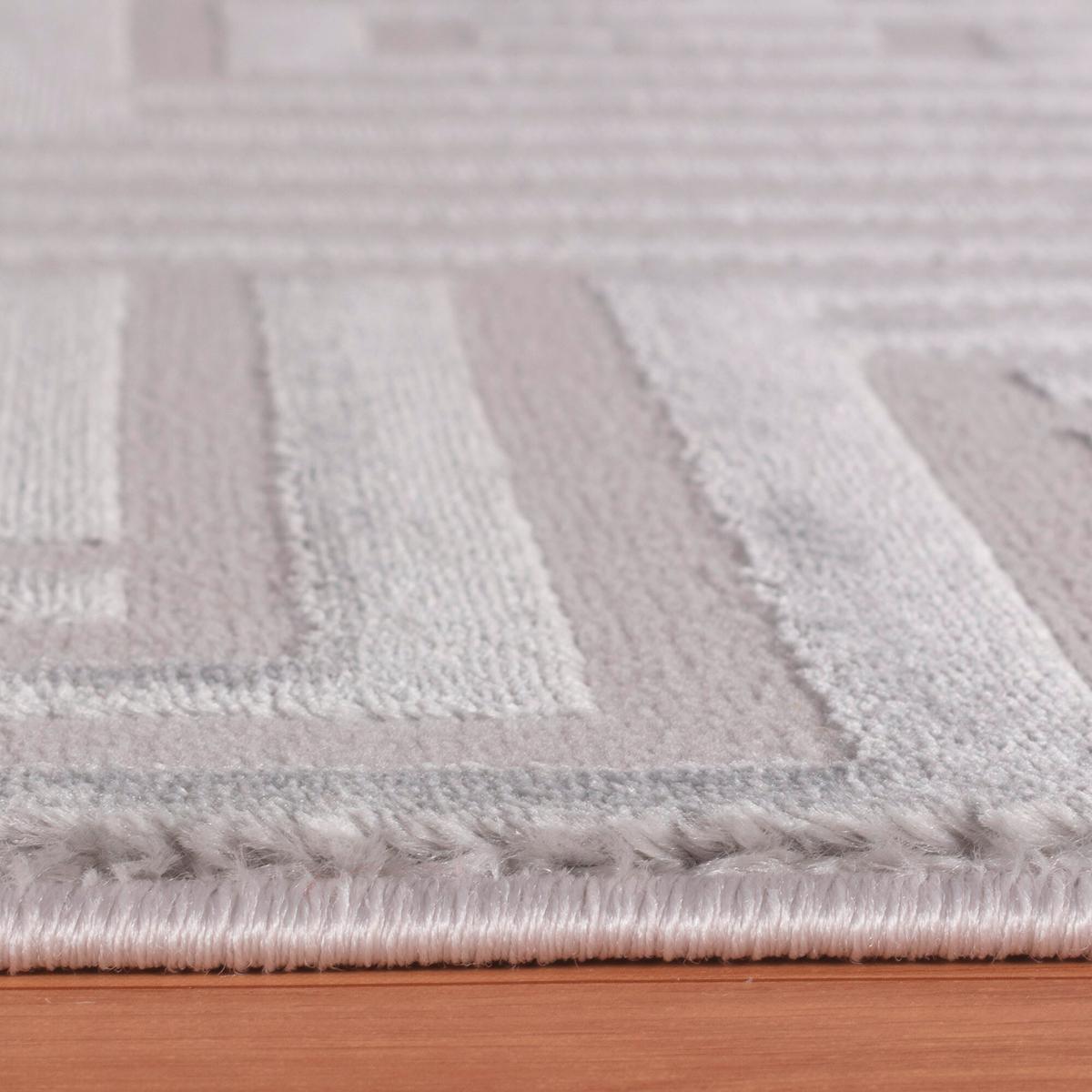 Webteppich Sahara - Silberfarben, Design, Textil (80/150cm) - Novel