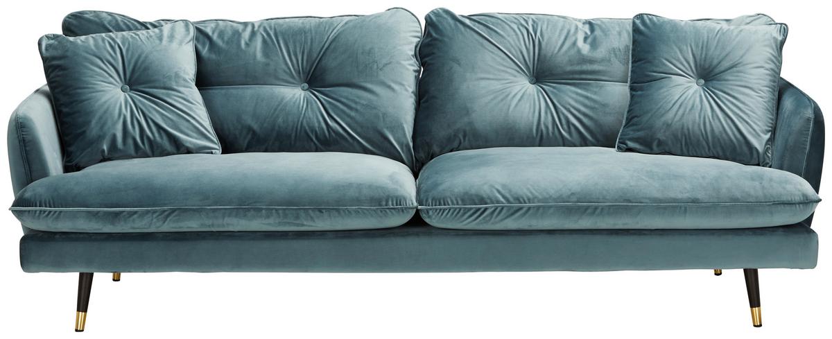 TROJMIESTNA POHOVKA TIME -3S SOFA -TREND- - petrolejová, Modern, textil (232/80/95cm) - Mömax