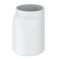 POHÁR NA ZUBNÉ KEFKY Hug, 8/11/7,1cm, biela - biela, Modern, plast (8/11/7,1cm) - Premium Living