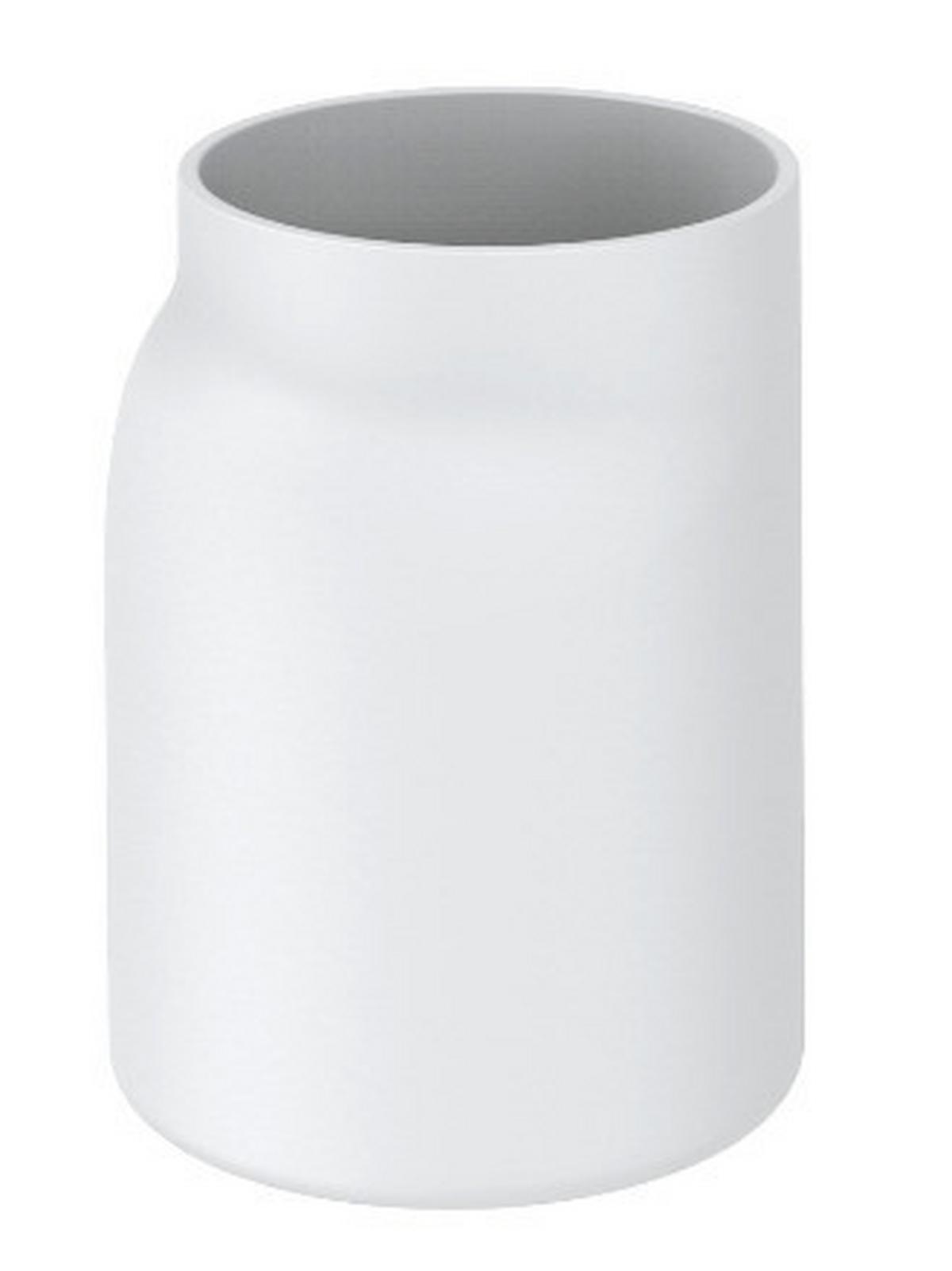 POHÁR NA ZUBNÉ KEFKY Hug, 8/11/7,1cm, biela - biela, Modern, plast (8/11/7,1cm) - Premium Living