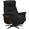 Fernsehsessel Rio - Walnussfarben/Schwarz, MODERN, Holz/Textil (75/106/87cm)