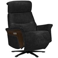 Fernsehsessel Rio - Walnussfarben/Schwarz, MODERN, Holz/Textil (75/106/87cm)