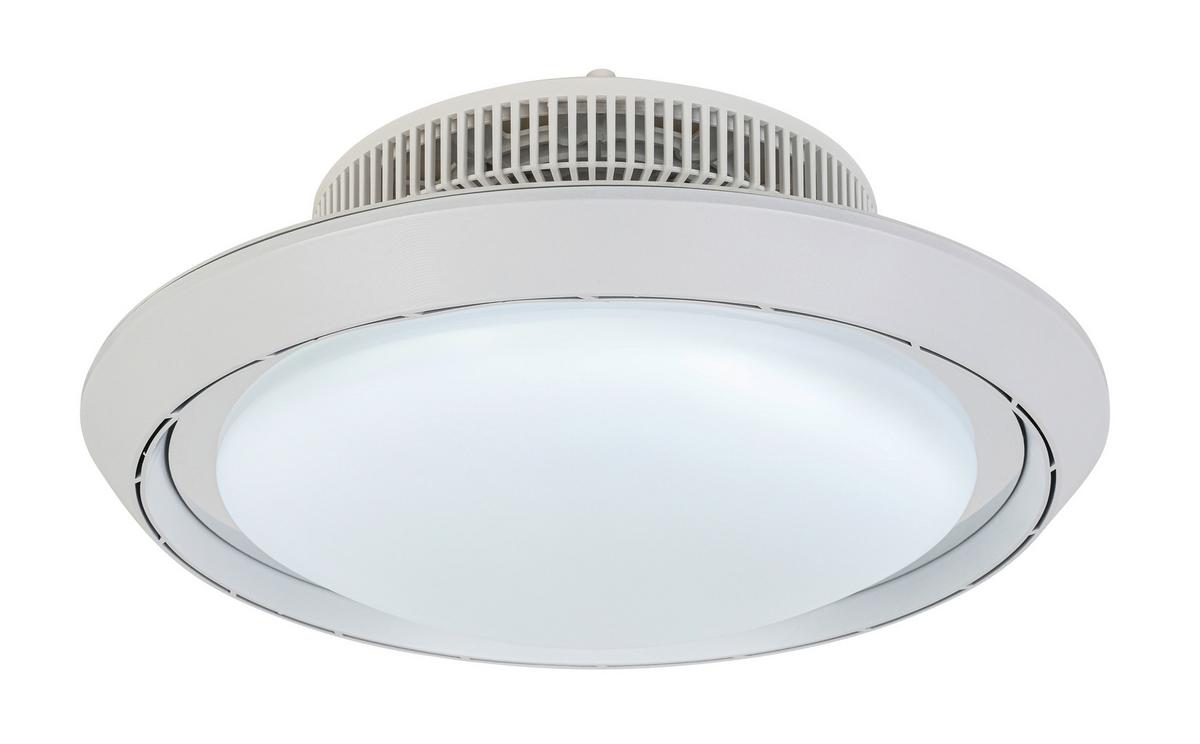 Deckenventilator Carolin - Chromfarben/Weiß, Basics, Kunststoff (42/18cm) - Luca Bessoni