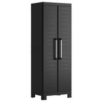 Werkzeugschrank E-com Detroit Tall B: 45 Cm Schwarz - Schwarz, Design, Kunststoff (65/182/45cm) - Keter